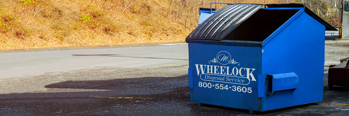 wheelock dumpster with one side open
