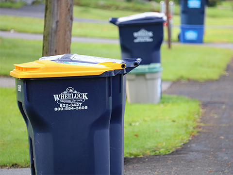 wheelock cans out for pick-up